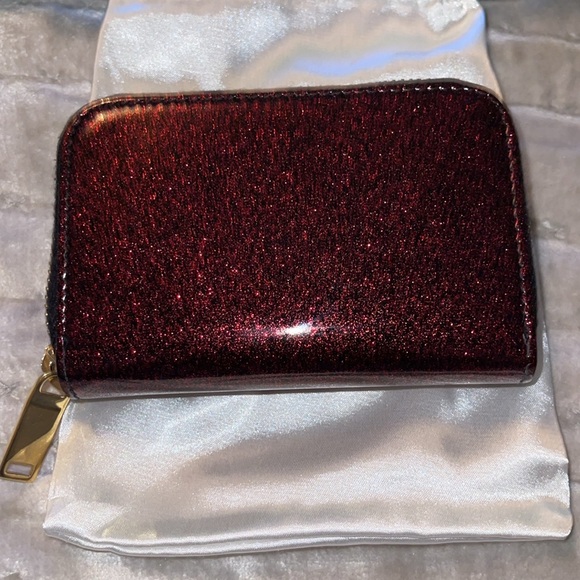 YSL Preloved card holder excellent condition color burgundy - Picture 12 of 12